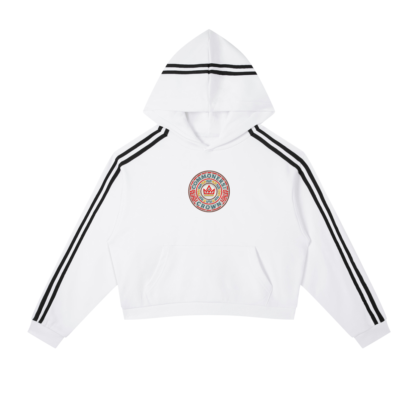 Heritage Stripe Cropped Hoodie