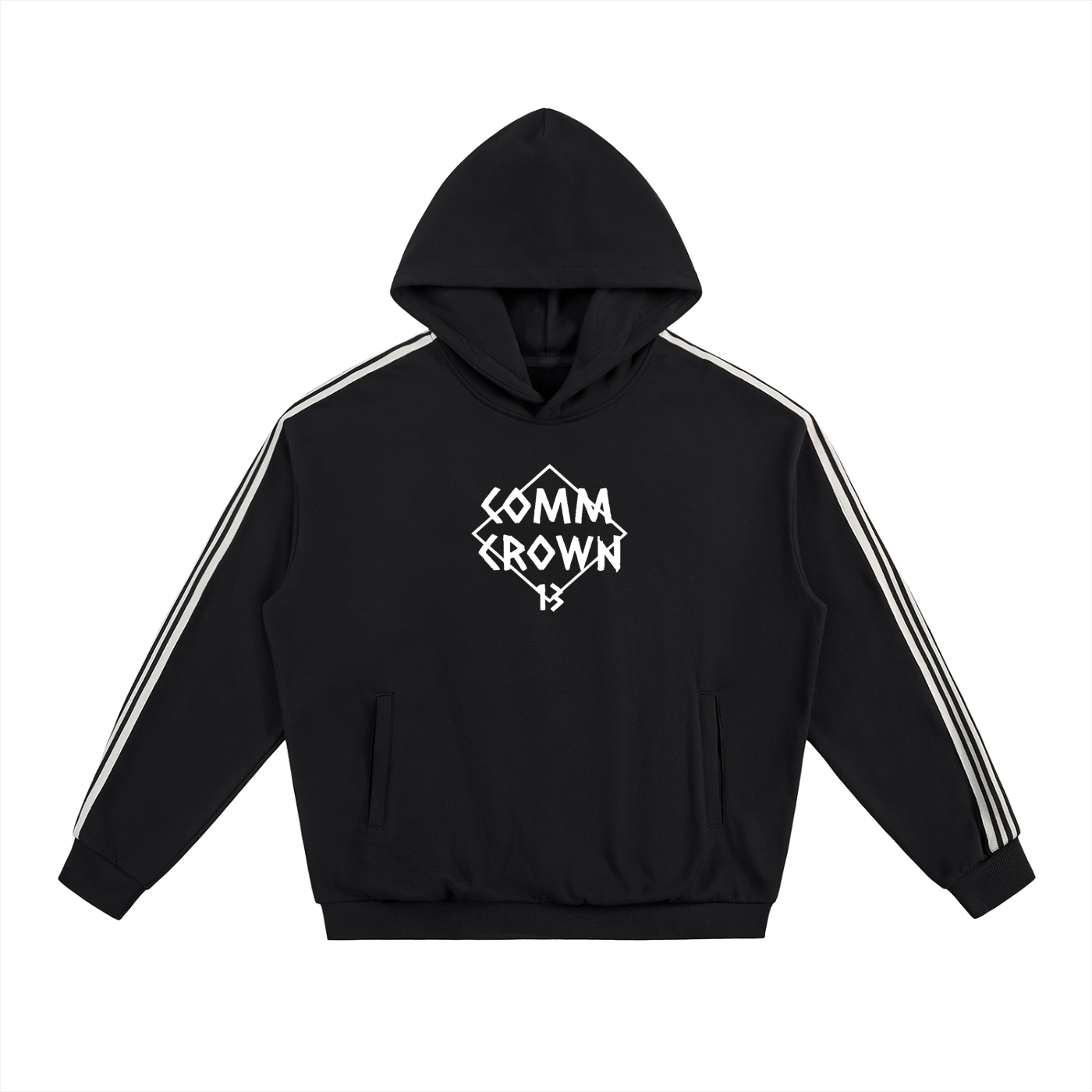Logo Stripe Hoodie