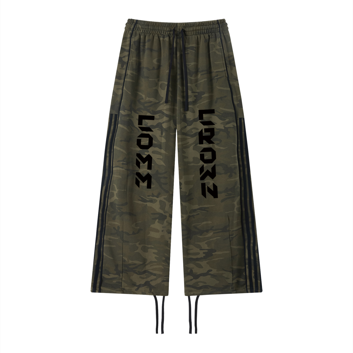 Unisex Camo Wide Leg Sweatpants