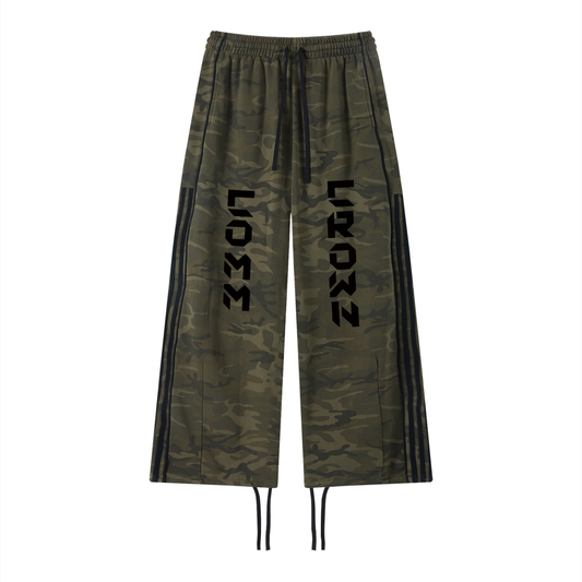 Unisex Camo Wide Leg Sweatpants