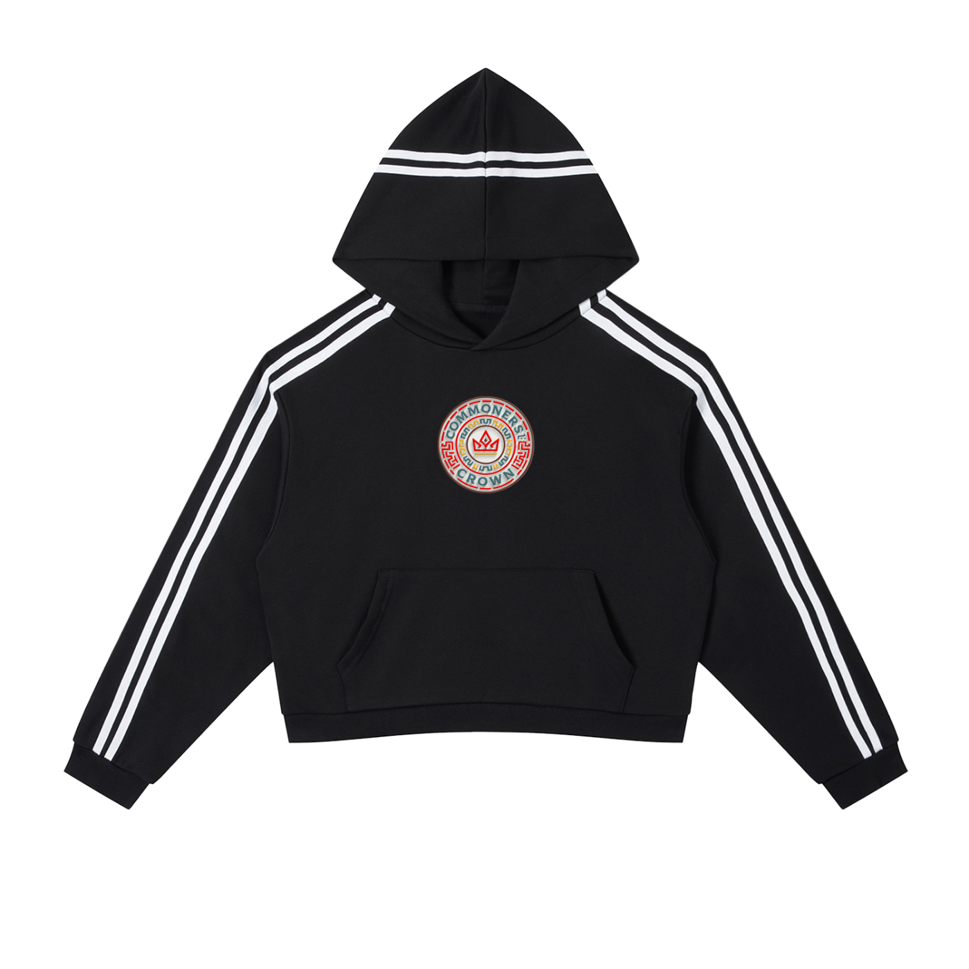 Heritage Stripe Cropped Hoodie
