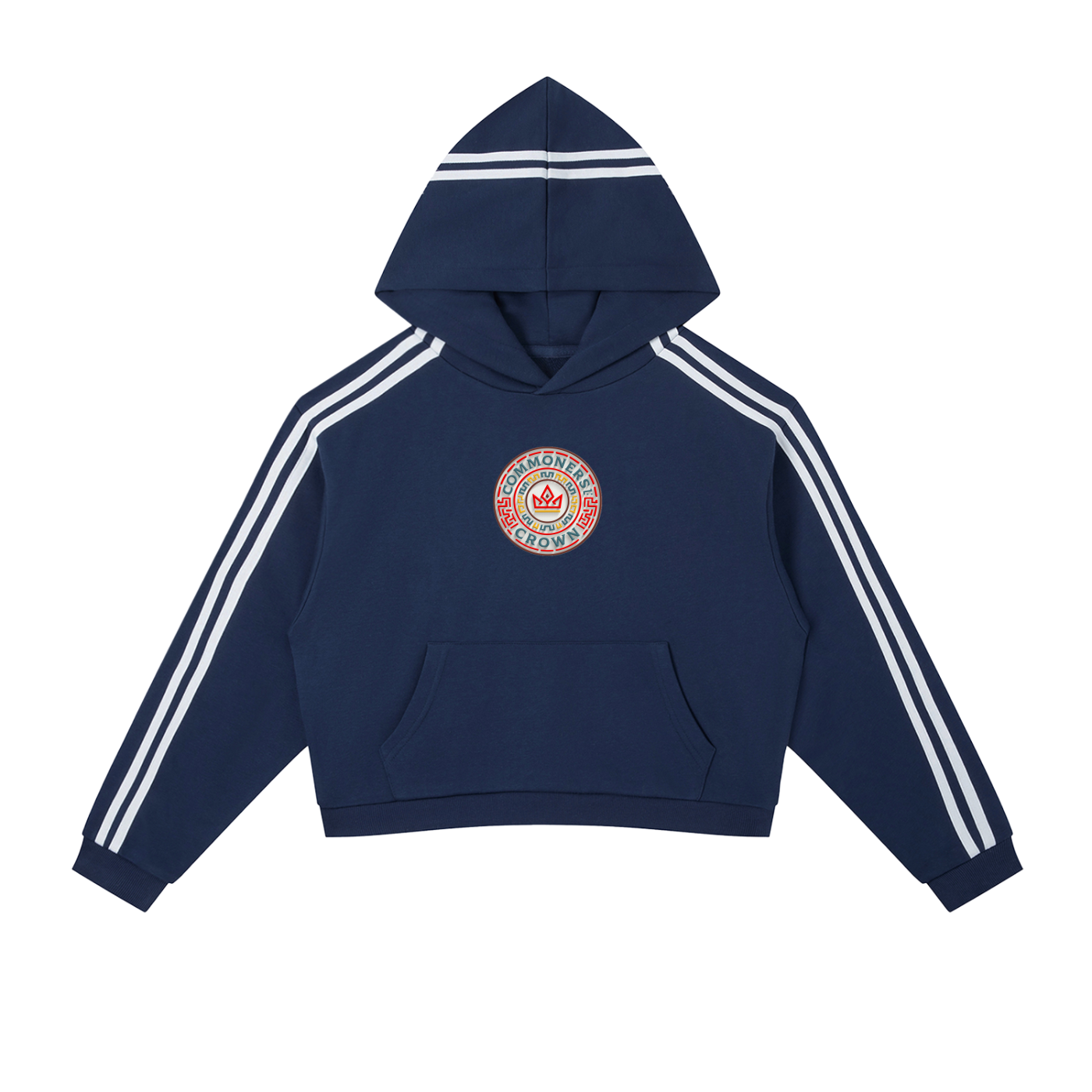 Heritage Stripe Cropped Hoodie